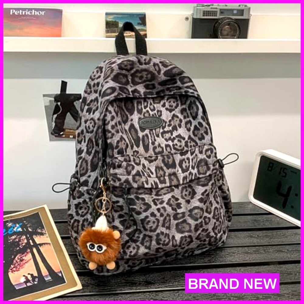 Leopard Print Daypack Backpack, Adjustable Should… - image 6